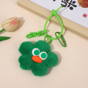 CHENXI Nouveau Porte-clés en Peluche Fleur de Soleil Dessin Animé, Breloque de Sac, Pendentif Suspendu - Product Image 6