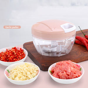 Hachoir multifonction en acier inoxydable pour ail et <span class=keywords><strong>oignon</strong></span>, mini-robot culinaire manuel en plastique PP, compatible lave-vaisselle, broyeur et hachoir - Product Image 4