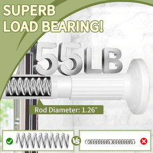 <span class=keywords><strong>Tringle</strong></span> à <span class=keywords><strong>rideau</strong></span> de <span class=keywords><strong>douche</strong></span> longue en fer aucun perçage requis pour la <span class=keywords><strong>tringle</strong></span> à <span class=keywords><strong>rideau</strong></span> de <span class=keywords><strong>douche</strong></span> à tension de patio de fenêtre ou de salle de bain - Product Image 6