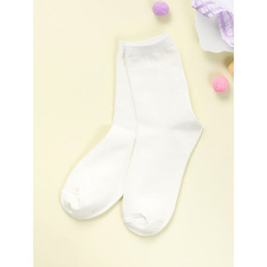 Kikiya Sachs-Calcetines básicos de Cuello medio para mujer, calcetines básicos de Cuello medio marfil para mujer - Product Image 1