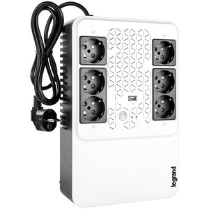 Legrand KEOR 800VA monofase up con 6 prese Standard tedesche 310082 il modello di pura onda sinusoidale uscita e batteria al piombo - Product Image 3