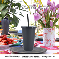 Lot de 12 gobelets de voyage réutilisables en plastique de 32 oz, personnalisables, anti-fuite, antidérapants, pour café glacé et fêtes, avec couvercles et pailles (12 noirs)