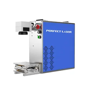 Laser sempurna-30W Benchtop baja nirkarat 316 SS gunting cetak Logo serat mesin ukir penanda Laser