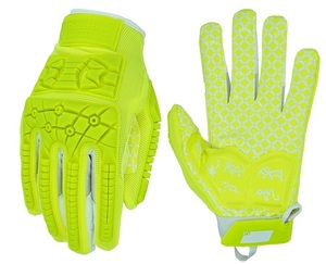 Gants de football Seibertron M.S.Z.Q-3 pour adultes, paume rembourrée, dos de la main flexible en TPR, protection contre les impacts pour receveur de football, adulte - Product Image 3