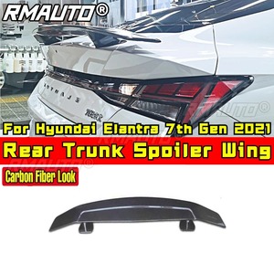 Rear Trunk Spoiler <b>Wing</b> Rear Roof Spoiler Roof <b>Wing</b> Compatible With Hyundai Elantra 7th Gen 2021 Car Accessories - Product Image 3