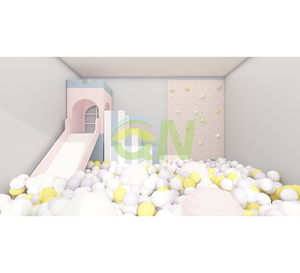 <span class=keywords><strong>Piscine</strong></span> à balles souple populaire pour petits parcs de jeux, équipement d'amusement intérieur avec toboggan, prix de gros - Product Image 2