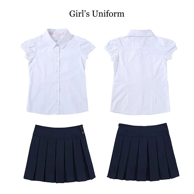 Yeni varış okul üniforması tasarım kızlar yüksek okul üniforması pinafore çocuk erkek kız okul üniforması s birincil