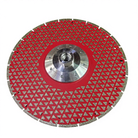 Disque diamanté électroplaqué professionnel de 230 mm (9 pouces) à bride pour découpe à sec/humide du marbre, accessoires industriels OEM pour meuleuse d'angle