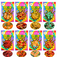 Chili mâche des ceintures de fraises ceintures gommeuses aigres-douces bonbons aigres pour enfants saveur de feu bonbons gommeux aux fruits épicés super chauds
