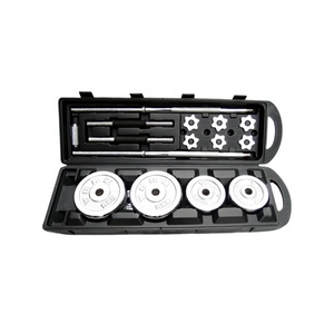 Juego <span class=keywords><strong>de</strong></span> <span class=keywords><strong>Mancuernas</strong></span> y Barras Ajustables Cromadas <span class=keywords><strong>de</strong></span> <span class=keywords><strong>50</strong></span> <span class=keywords><strong>KG</strong></span> para Fitness, Gran Venta - Product Image 2