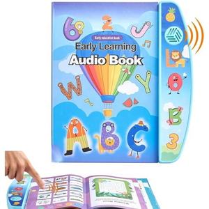 Libro de Sonido Interactivo en <span class=keywords><strong>Inglés</strong></span> <span class=keywords><strong>para</strong></span> Niños Pequeños, Libro de Aprendizaje Electrónico Interactivo de 10 Páginas con Animales y Primeras <span class=keywords><strong>Palabras</strong></span> - Product Image 1