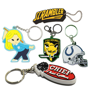 Wholesale 3d Soft Pvc Silicone Keyring De Anime Key Chain Rubber Custom Logo Keychain De Goma Personalizados