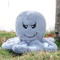 Couvre-chef de golf en stock Couvre-chef de golf en peluche pour conducteur Accessoires de golf Animal Octopus Gris Couvre-chef de golf avec haute matière