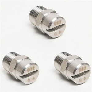Высокое давление HVV 1/2 "1/4" 1/8 "плоский вентилятор Распылительная насадка плоская струйная насадка против засорения струйный плоский вентилятор насадка для систем распыления - Product Image 2