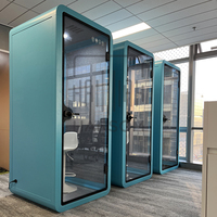 Cabine téléphonique insonorisée moderne pour une personne, 1 siège, cabine téléphonique de bureau à vendre