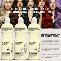 Oxígeno Capilar de Fórmula Suave de 1000 ml para Cabello Teñido, Tipo LYE, Sin Crueldad, Sin Irritación, para Cuero Cabelludo Sensible