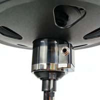 Kit de batterie électronique professionnel 12 pouces avec cymbale Hi-Hat, finition brillante, capteur de force 360°, déclencheurs piézoélectriques en céramique à activation par pression