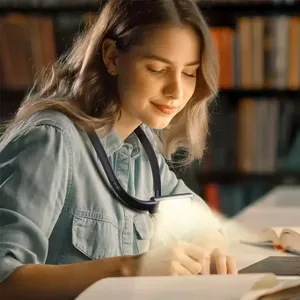 Lampe de lecture à LED Rechargeable par USB, Flexible et suspendue, idéale pour lire des livres au lit la nuit