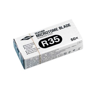 Degao Stainless Steel Microtome Blades R35/A35/N35/S35 <b>Paraffin</b> Tissue Sectioning Tools 50pcs/Box For Histology Lab - Product Image 3