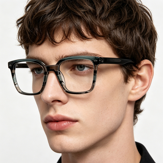 Blue Light Square Frame Glasses Green Retro Summer Optical Glasses Women Luxury Designer Glasses Spectacle Frames Wholesale