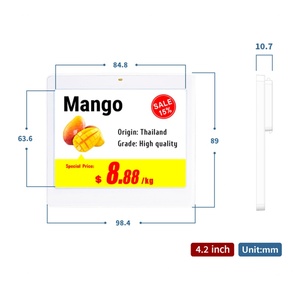 Etiqueta Electrónica de Estante TOCVUE SLIM-420BWRY de 4.2 Pulgadas, Pantalla de Papel Electrónico ESL de 4 Colores para Comercio Minorista, Supermercados y Alimentos Frescos - Product Image 5
