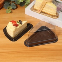 Boîte à gâteau en plastique de qualité supérieure pour gâteau roulé et emballage de gâteaux, conteneur transparent pour boulangerie, vente en gros
