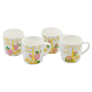 2025 nouveau Logo personnalisé Production Unique Paris <span class=keywords><strong>tour</strong></span> Eiffel tasses à café en céramique colorées ensemble cadeau - Product Image 4