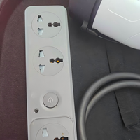Nuevo Cargador Portátil para Vehículos Eléctricos Tipo 2 de 16A, Ajuste de Corriente de un Toque a 4 Velocidades, Cable de 5M, Resistente al Agua IP55 para Camping
