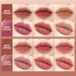 <span class=keywords><strong>O</strong></span>.TWO.<span class=keywords><strong>O</strong></span> 2-en-1 Brillant à Lèvres Fini Mat Glaçage Rouge à Lèvres Liquide Imperméable Longue Tenue 8 Couleurs Maquillage des Lèvres pour Grossistes - Product Image 5