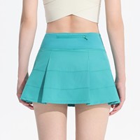 Rok Olahraga Lipit Kasual Ringan untuk Wanita dengan Saku Ponsel di Pinggang Belakang, Cepat Kering, Bernapas, Celana Pendek Rok Tenis