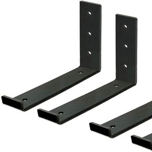 ชั้นวางของขนาด1/2นิ้วสำหรับชั้นลอยตัวยึดแบบหนา1/4นิ้วโครงเหล็กสีดำแบบชนบทสำหรับบ้านไร่สมัยใหม่สำหรับโรงนา - Product Image 2