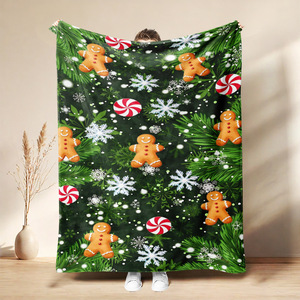 Christmas Characters Flannel Blanket <b>Throw</b> Blanket Nap Blanket Holiday Decor Festive <b>Super</b> <b>Soft</b> Machine Washable Custom Print - Product Image 1