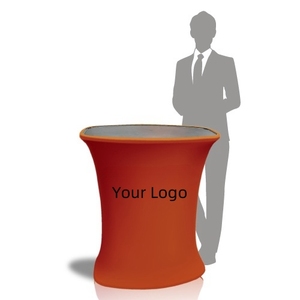 Wholesale Likewinner Portable <b>Foldable</b> Trade Show Counter <b>Table</b> Aluminum Frame <b>Plastic</b> Stand-Alone Mounting for Advertising - Product Image 2