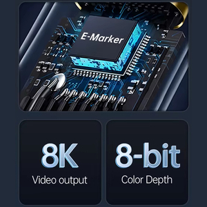 USB4 Thunderbolt 4 Compatible con todas las funciones Dual Type-C <span class=keywords><strong>Cable</strong></span> USB Chaqueta de PVC 100-240W 40G 8K <span class=keywords><strong>Cable</strong></span> de datos de <span class=keywords><strong>audio</strong></span> y <span class=keywords><strong>video</strong></span> para A451 - Product Image 4