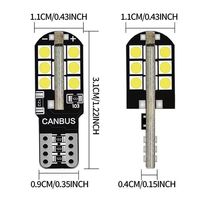 Luz LED Brillante T10 3030 24SMD para Automóviles, Luz de Matrícula con Decodificador Canbus, Nueva Condición