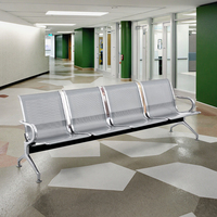 Chaises longues en fer et métal au design moderne très vendues Chaises d'attente pour salon de style aéroport Espaces extérieurs hospitaliers pour le bureau de l'école