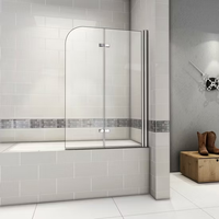 Charnière pivotante en aluminium 9CE charnière pliante pour porte en verre de douche pleine longueur charnière de profil mural en aluminium pour verre de 6mm