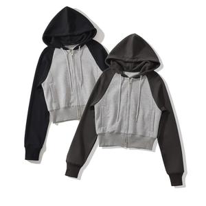 Sweat à capuche pour femme Y2K - Broderie personnalisée en strass, motif imprimé de lettres, coupe ample, extensible en coton/<span class=keywords><strong>spandex</strong></span>, vêtements de sport - Product Image 1