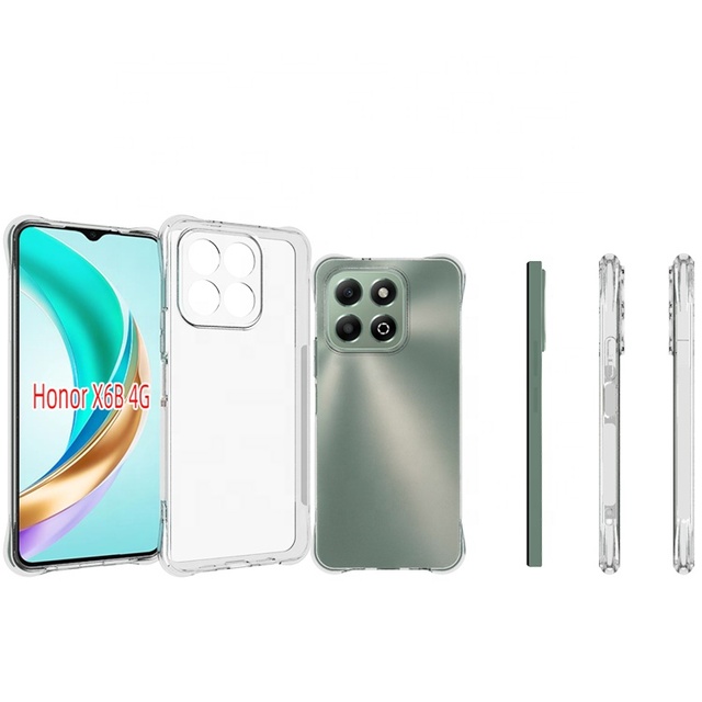 Soft Tpu Case for Huawei Honor X5B Plus X6B X8A X8 X8c X8d X6c 4G Shockproof Transparent Back Cover