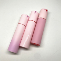 Pulvérisateur à pompe en plastique PP blanc de taille mini personnalisé, flacon sans air de 30 ml, impression à l'écran pour crème pour le visage, crème pour les yeux, shampoing, cosmétiques