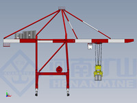 Grue de quai STS (Ship to Shore Crane) 65T, portée 50m, motorisée |   Grue de port conteneurisée certifiée CE avec garantie d'un an