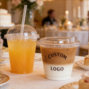 Vasos de Plástico Duro de 6oz, 12oz y 30oz para Comunión y Fiestas, con Logotipo Personalizado, para Jugo - Product Image 1