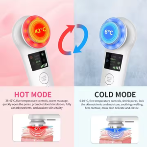 Dispositivo de Belleza Multifuncional de Mano con Tecnología RF, Luz Azul Fría y Caliente, Vibración, Masajeador Facial Reafirmante, Cuidado de la Piel ABS - Product Image 4