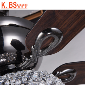 Customized Design Crystal Lamp <strong>Pull</strong> Chain Control Modern Decorative Lighting Ceiling Fan With <strong>Light</strong> - Product Image 6