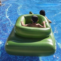 En stock : Jouet aquatique gonflable en PVC écologique pour l'été, type bateau à moteur, avec pistolet à eau style fontaine et bouée de sauvetage
