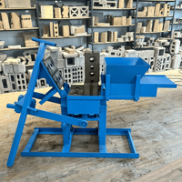 Machine de fabrication de blocs de briques en argile manuelle, multifonctionnelle, écologique et économe en énergie, de type pompe non automatique