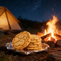 Biscuits artisanaux de qualité supérieure en vrac pour le petit-déjeuner, sains, naturels, au beurre et à la pêche, croustillants