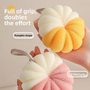 Bola de Baño en Forma de Calabaza, Bola de Baño Grande con Flores que no se Dispersan, Bola de Baño Suave con Flores, Toalla de Espuma para Hombres y Mujeres - Product Image 4