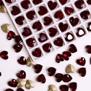 Paso Sico 3D, Muestras Gratuitas de Prendas, Cristales de Uñas al por Mayor, Cristales de Uñas de Cristal sin Fijación en Caliente, Bolsas Grandes, Cristales de Uñas de Cristal en Forma de Corazón Puntiagudo - Product Image 3