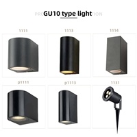 Lampe murale solaire extérieure en aluminium à détection PIR GU10, à piquet, pour aménagement paysager, en stock, prix réduit, directement de l'usine
